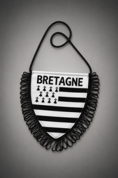 Autowimpel Bretagne Gwenn ha Du – bretonische Flagge für Auto